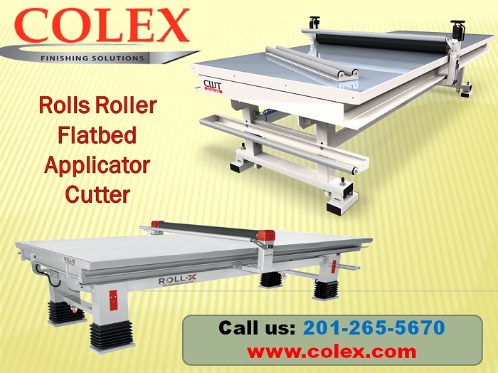 Rolls roller Flatbed Applicator Cutter